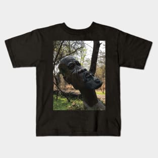 Wooden sculpture at Victoria Falls Kids T-Shirt